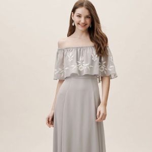 BHLDN Brittany Dress Fog Color Size 2